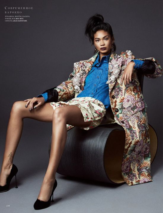 超模Chanel Iman 演绎秋冬穿搭潮流大片